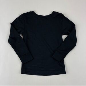 Thermotech Tshirt Boys Long Sleeve Black Crew Neck